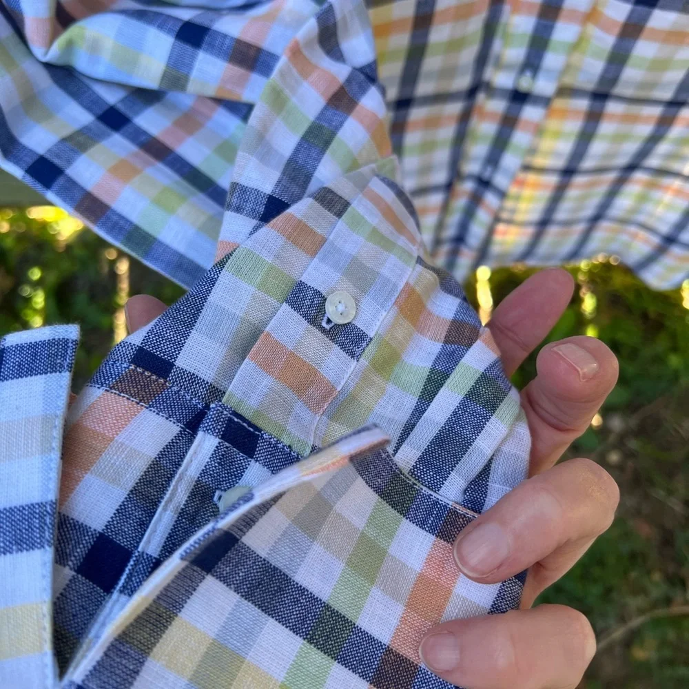 👗Cruel Girl Multicolor Plaid Button Down Shirt - Picture 5 of 6